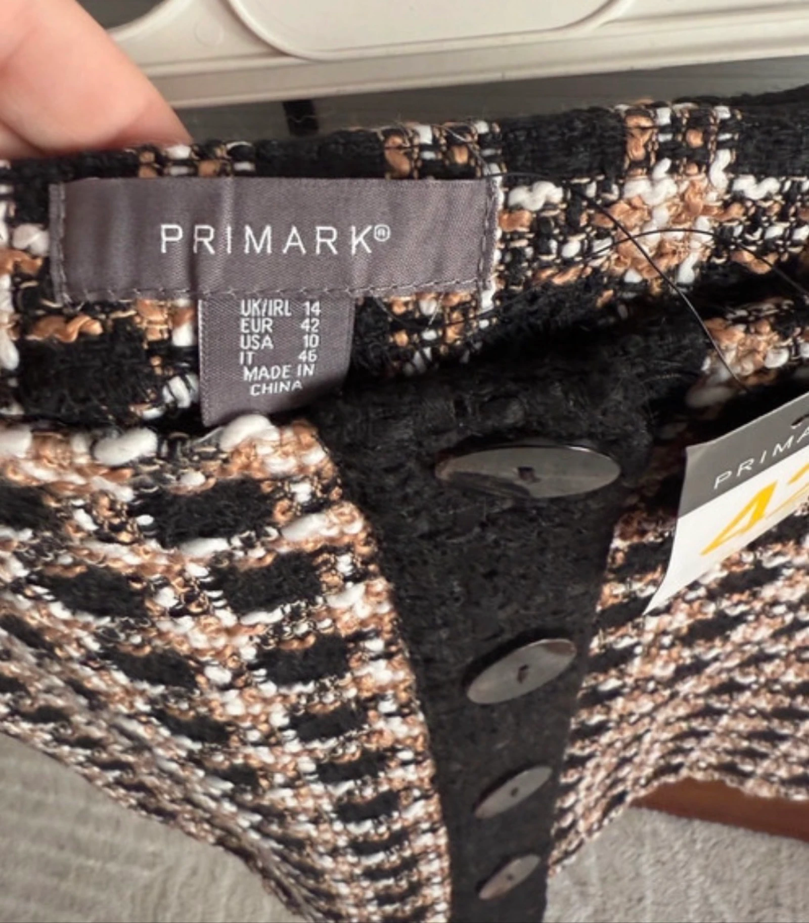 Primark geruite tweedrok (Maat 42) – photo 2